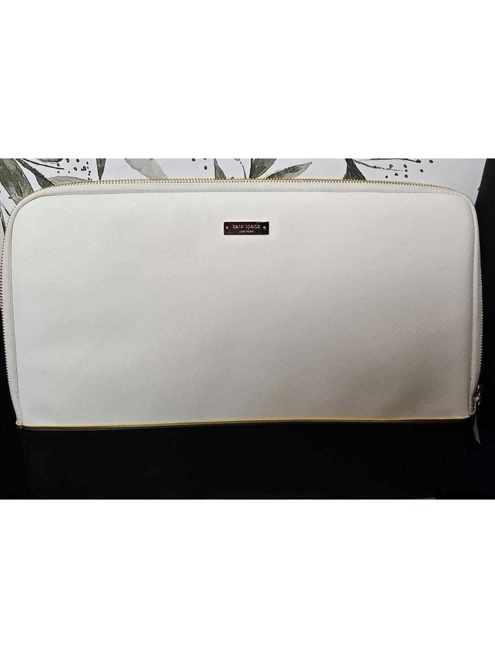 Kate Spade Laptop Bag White & Black Womens
